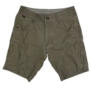 Kuhl Vintage Patina Dye‎ Green Cotton Nylon Spandex Shorts Mens Size 30 9.5" In